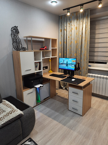 Стол компьютерный КС15 белый правый фото покупателя 9